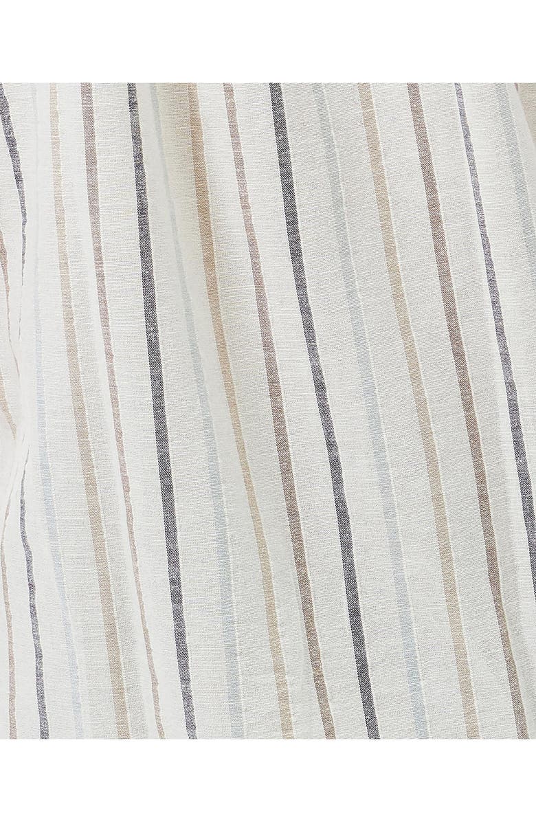 Barbour Roker Stripe Short Sleeve Cotton & Linen Button-Up Shirt, Alternate, color, 