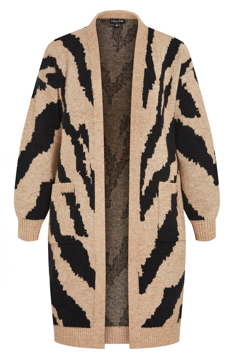 City Chic Earn Your Stripes Cardigan, Alternate, color,