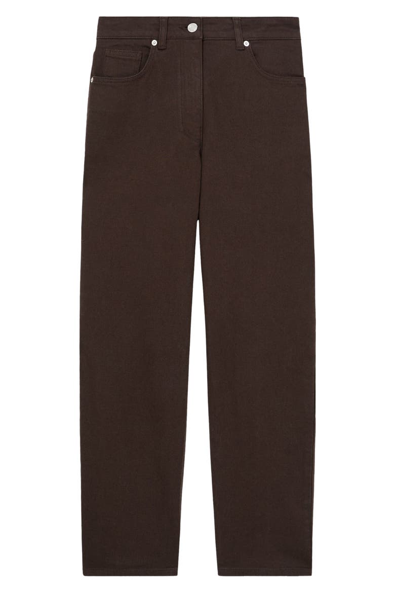 Selin Mid Rise Straight Leg Jeans, Alternate, color, CHOCOLATE