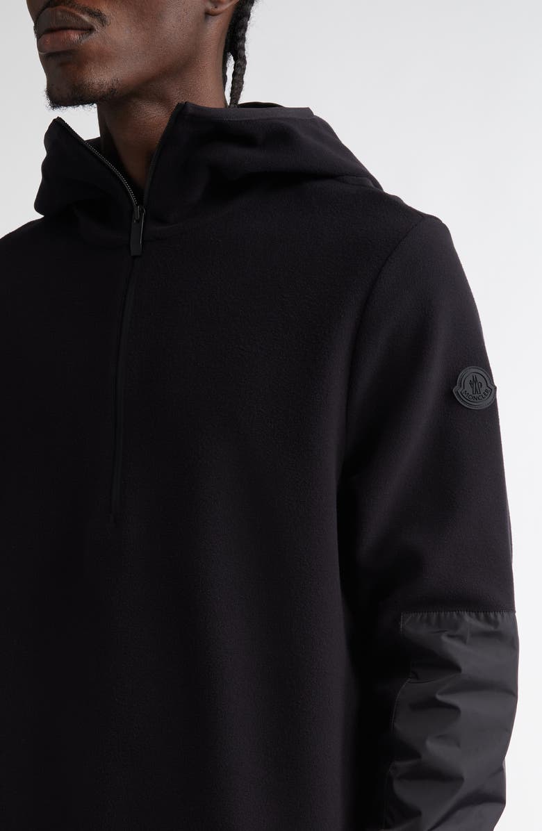 Moncler Half Zip Contrast Panel Jacket, Alternate, color, 