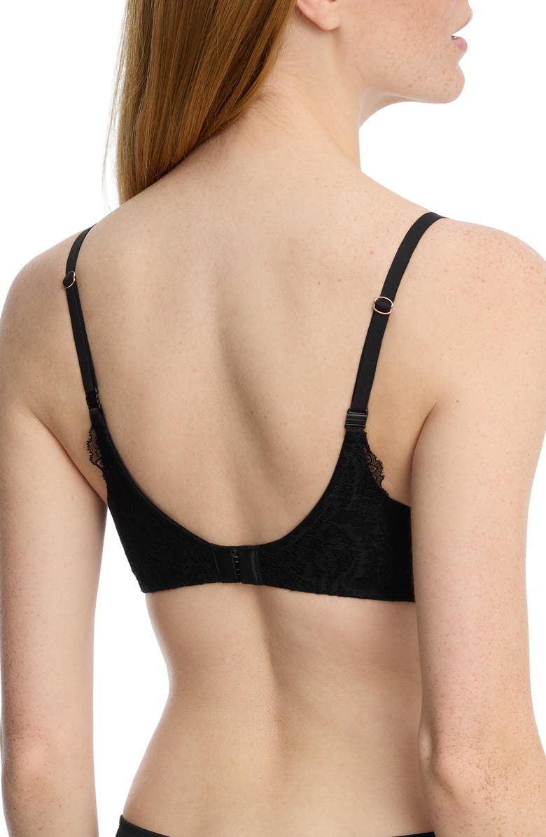 Skarlett Blue Minx Plunge Multi-way T-shirt Bra, Alternate, color, Black