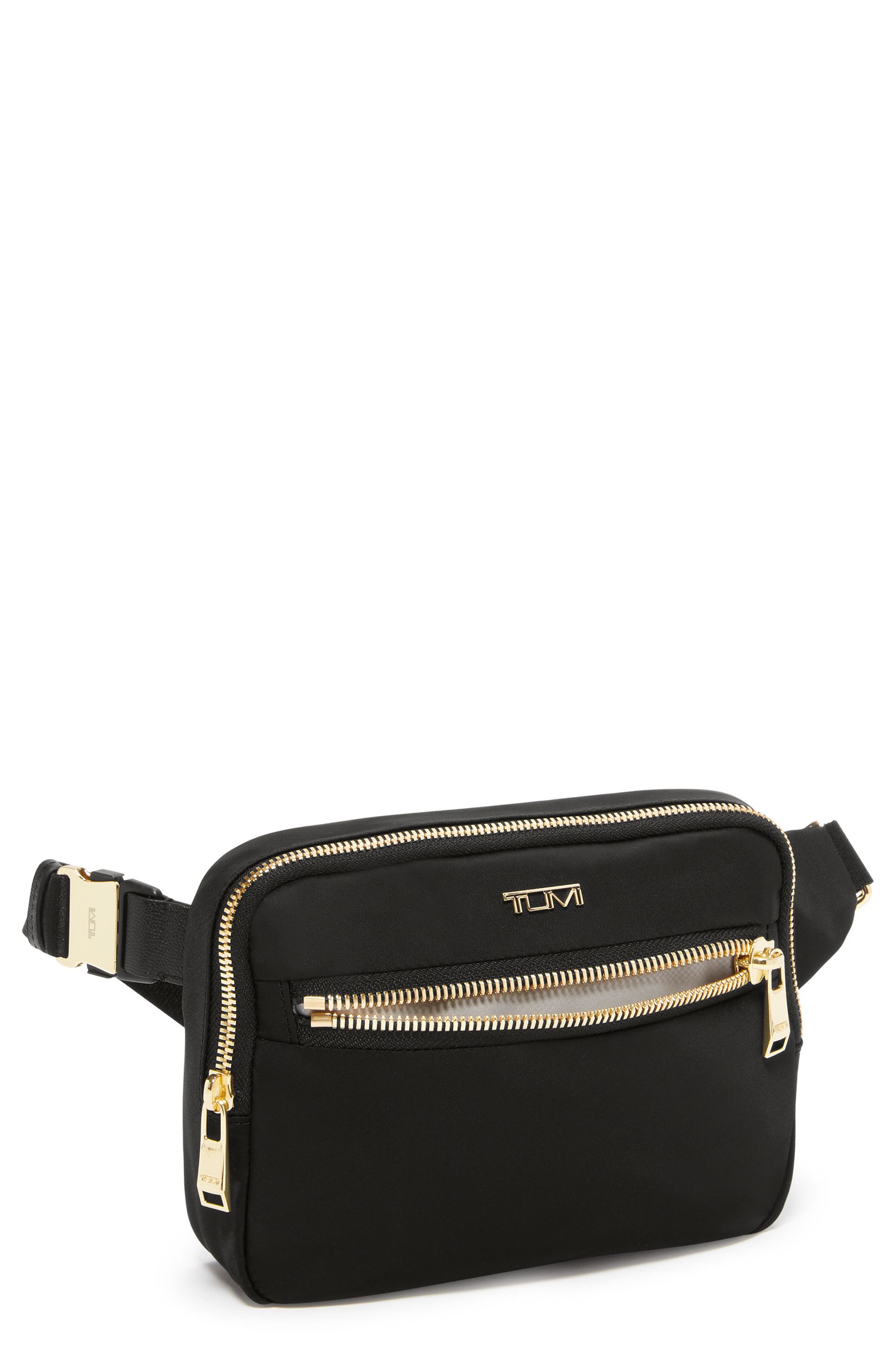 TUMI Voyageur Sedona Nylon Convertible Crossbody Bag, Alternate, color, Black/ Gold