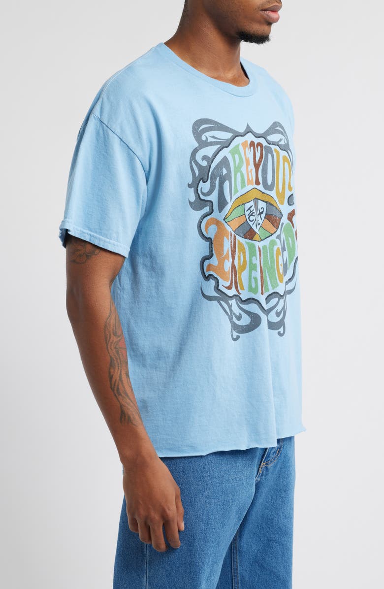 Merch Traffic Jimi Hendrix Are You Experienced Crop Graphic T-Shirt, Alternate, color, 