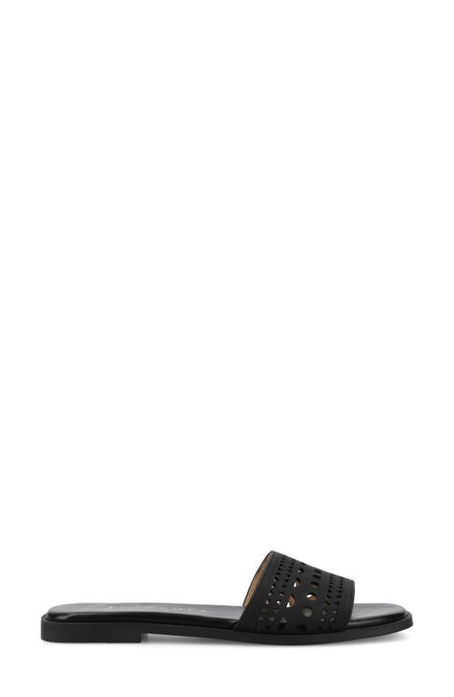 Journee Collection Brodie Slide Sandal In Black