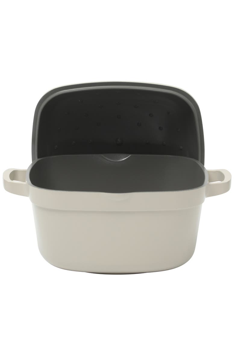 Northvale Lightweight Cast Aluminum Dutch Oven with Lid, Alternate, color, Matte Linen