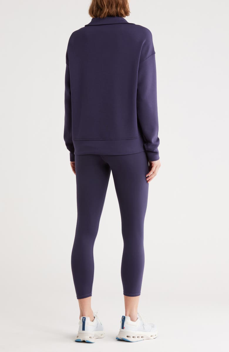 RBX Scuba Quarter Zip Pullover & Ankle Leggings Set, Alternate, color, 