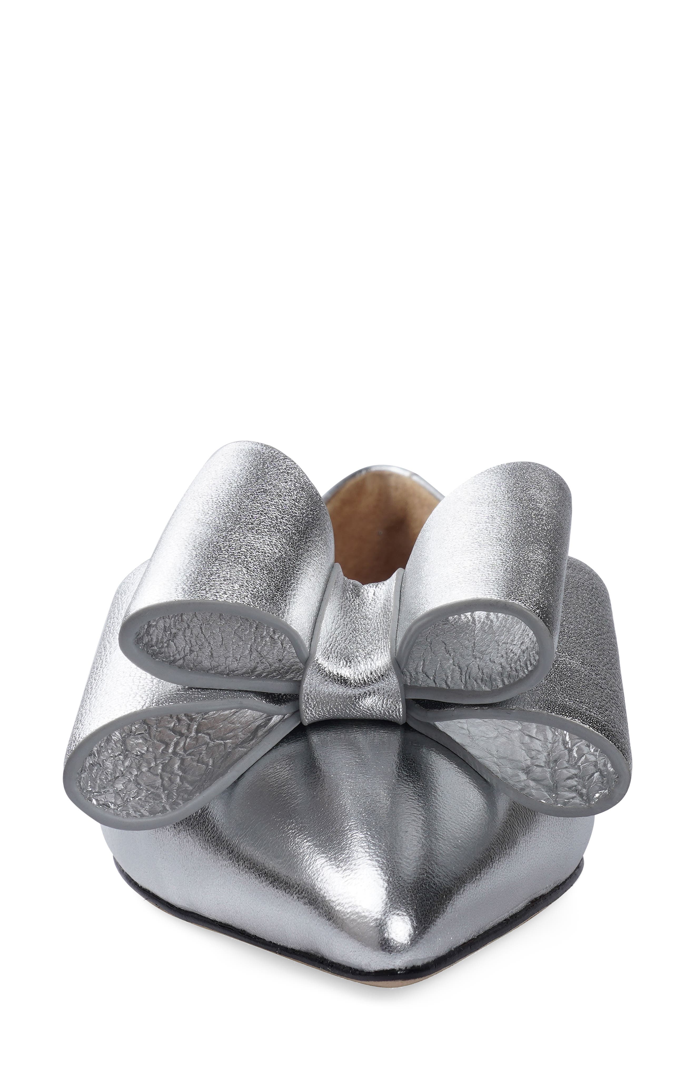 ZIGI Bibiana Flat, Alternate, color, Silver Metallic Leather