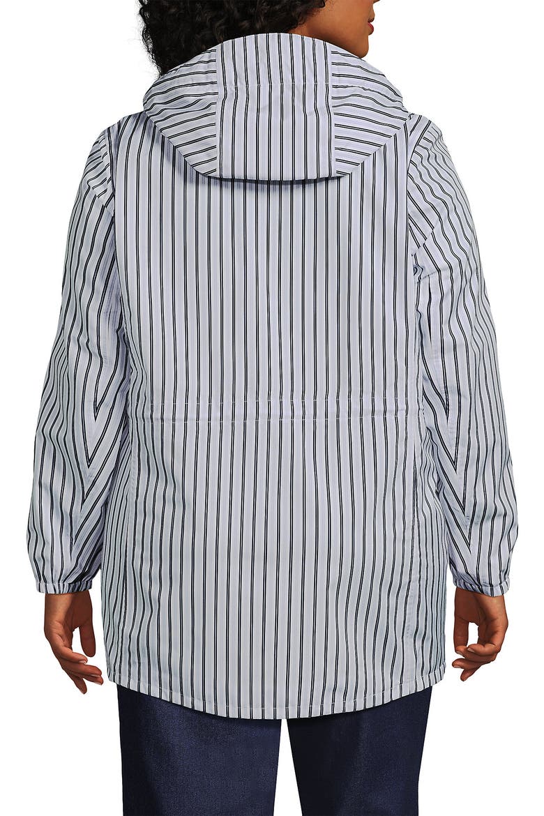 Squall Packable Waterproof Raincoat, Alternate, color, Lavender/Deep Sea Stripe
