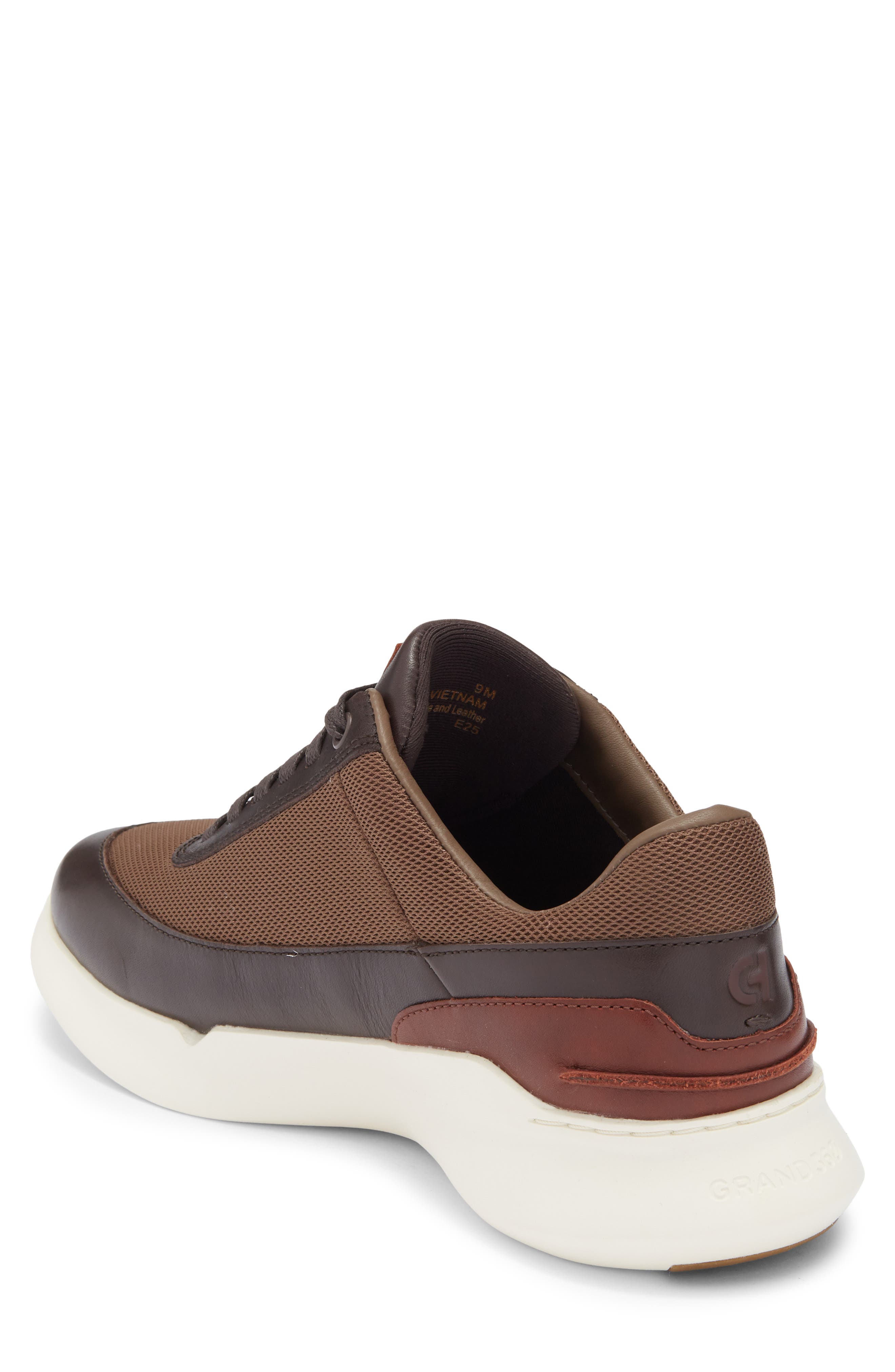Cole Haan Grand Crosscourt Sneaker, Alternate, color, Dark Chocolate/ Truffle/ Ivory