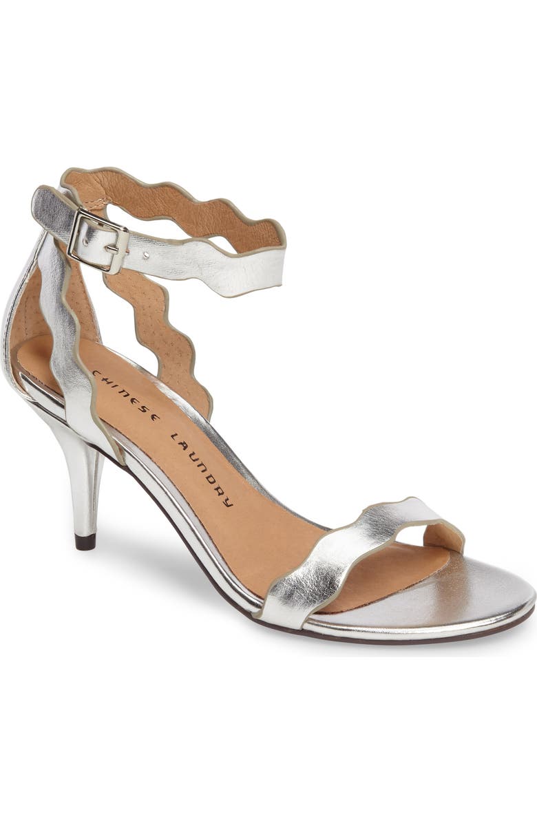 Chinese Laundry 'Rubie' Scalloped Ankle Strap Sandal, Main, color,