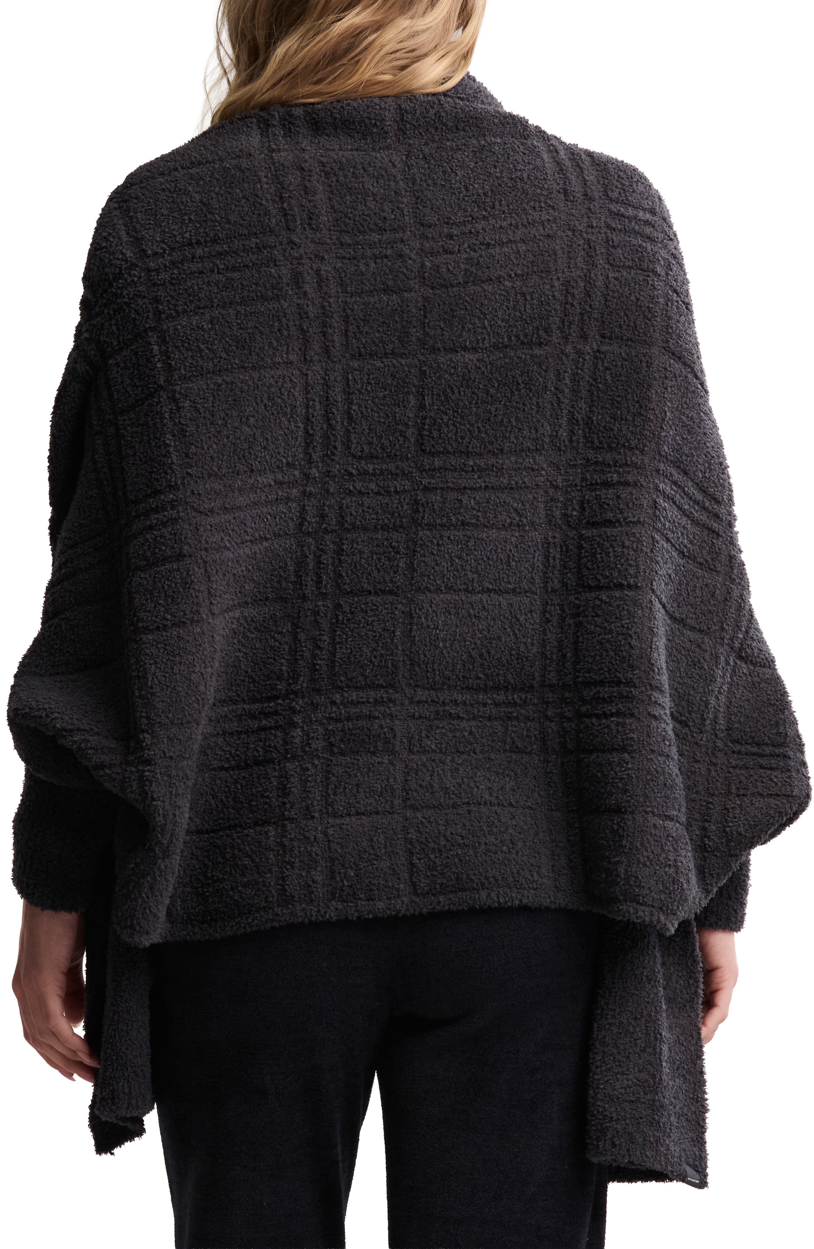 CozyChic Tonal Plaid Open Front Cardigan - image 2