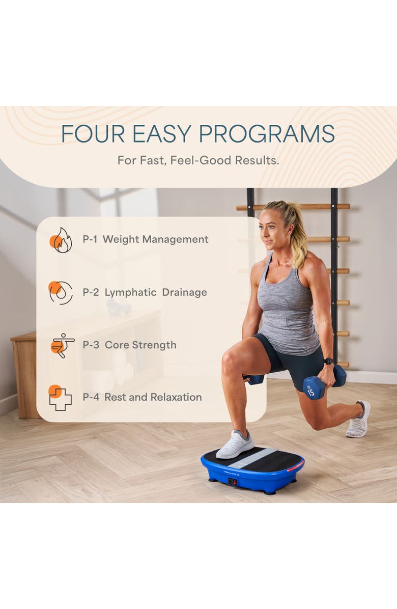 Lifepro VibranceX Vibration Plate for Exercise 60 Speeds, Remote, LED Lights, Alternate, color,