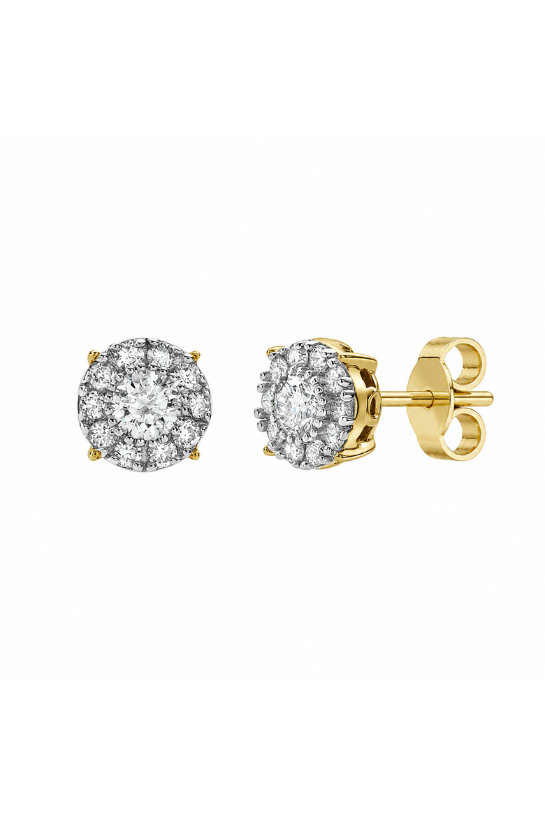 Blazers S 14K Gold Diamond Stud Earrings - 0.25ct., Alternate, color, 14K Yellow Gold