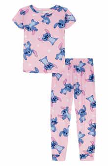AME Kids' Star Stitch Short Sleeve Pajamas