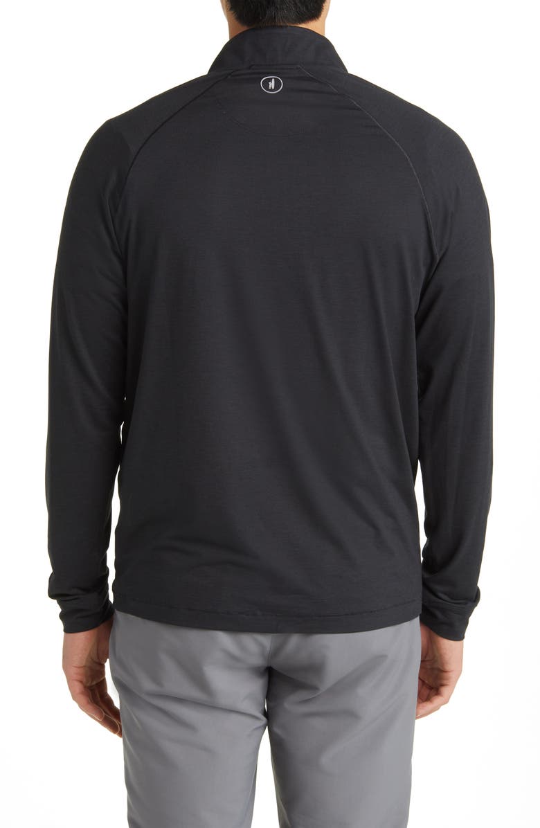 johnnie-O Freeborne PREP-FORMANCE Quarter Zip Pullover, Alternate, color, Black