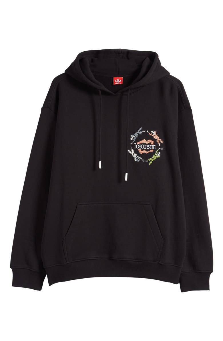 ICECREAM Embroidered Cotton Graphic Hoodie, Alternate, color, 