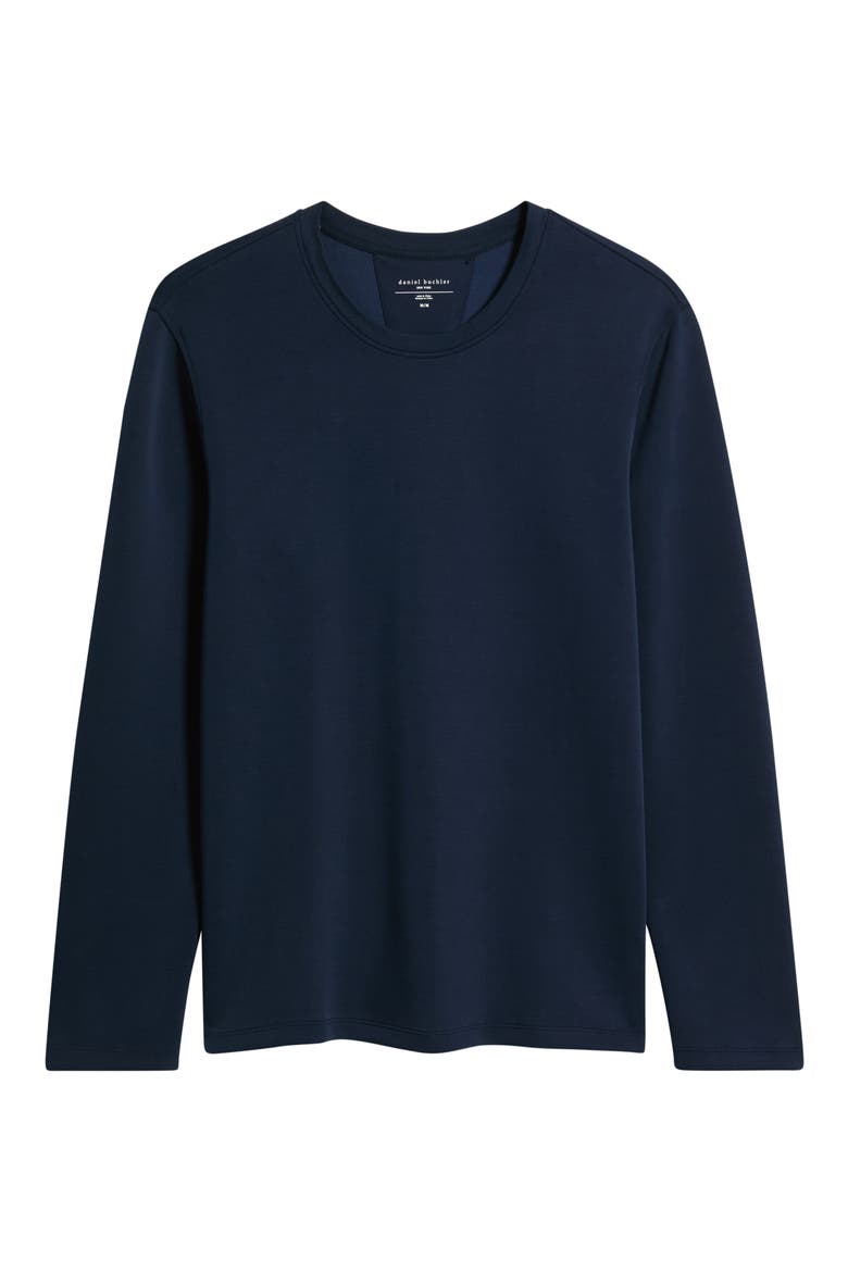 Soft Long Sleeve Pullover, Alternate, color, SPACE NAVY