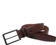 BOCONI Matte Herringbone Leather Belt