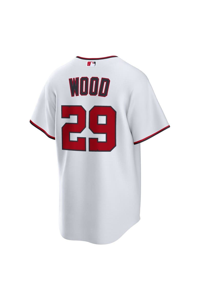 Men's Nike James Wood White Washington Nationals Home Replica 2.0 Player Jersey, Alternate, color, White