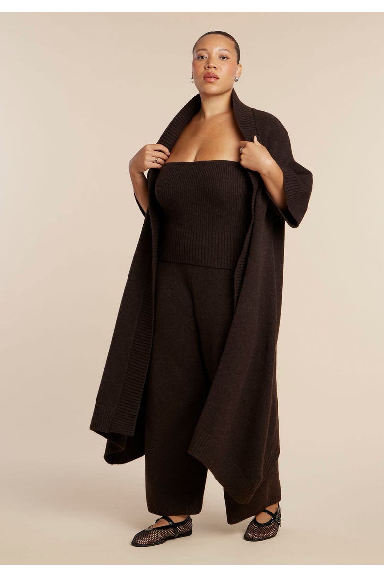 Dramatic Sweater Duster, Alternate, color, CHICORY COFFEE
