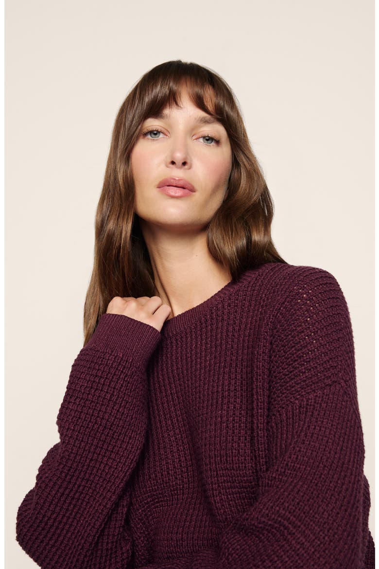 Recy Crewneck Sweater, Alternate, color, WILDBERRY