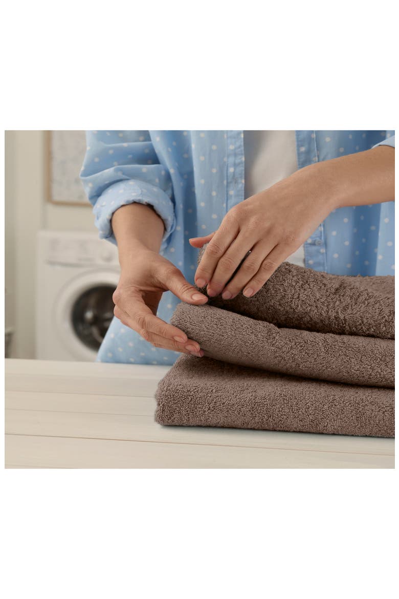 Essentials 6-Piece Cotton Bath Towel Set, Alternate, color, DEMITASSE