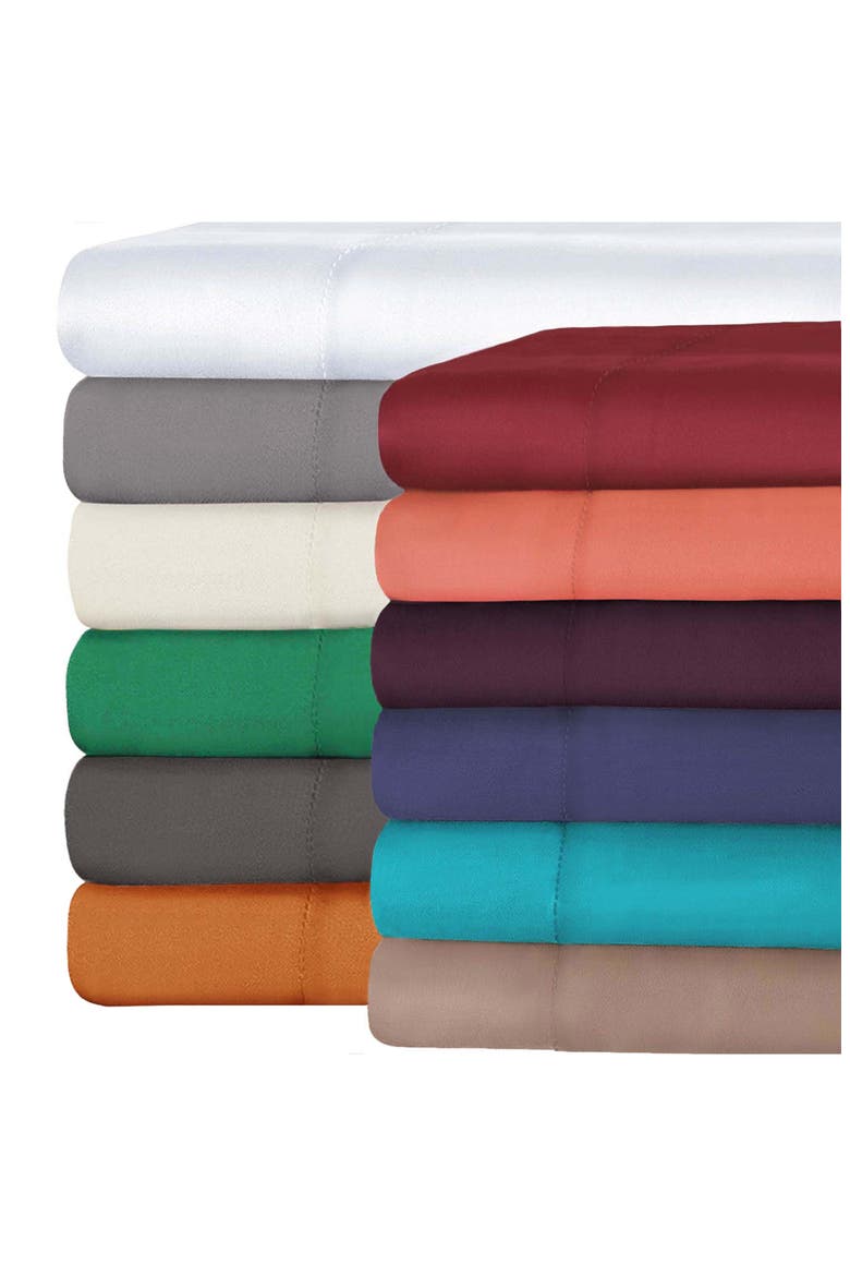 Solid 800 Thread Count Sateen Sheet Set, Alternate, color, RUST