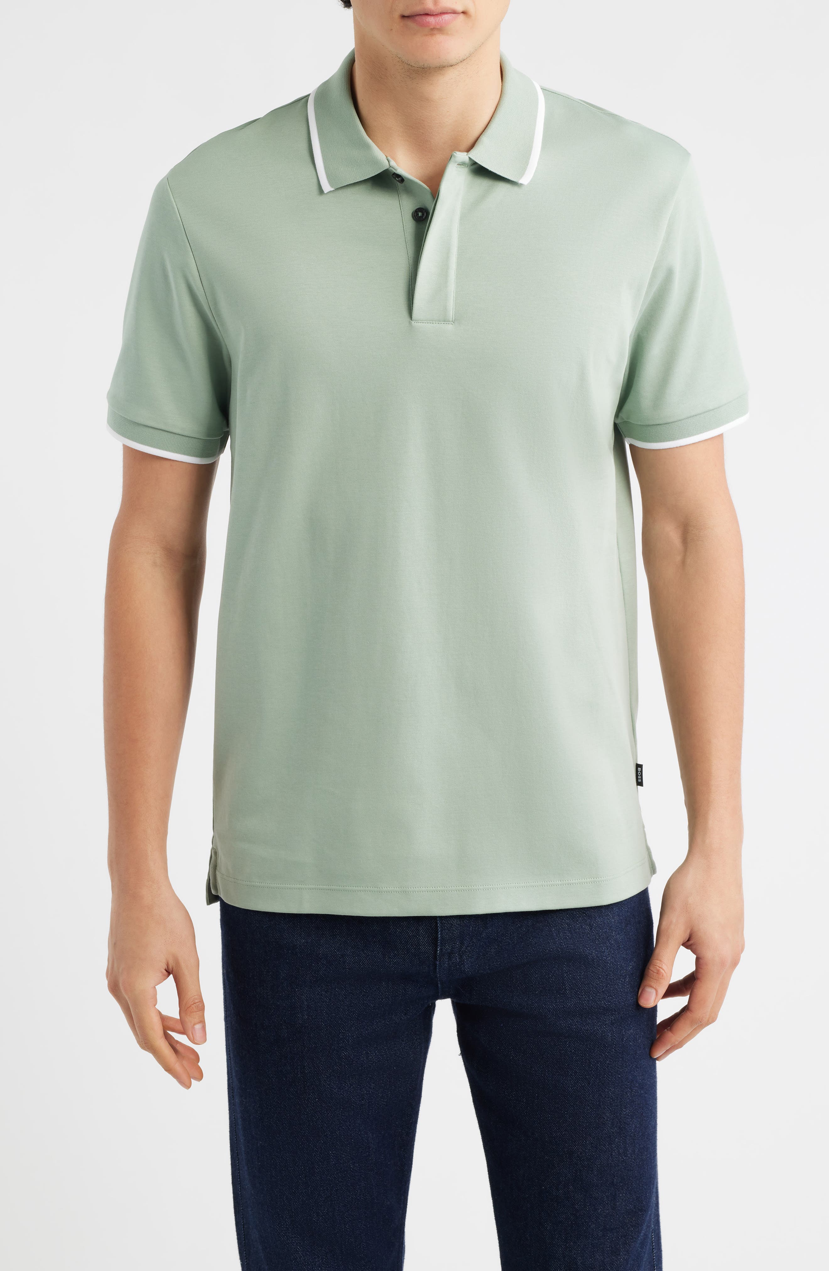 Parlay Tipped Cotton Polo - image 5