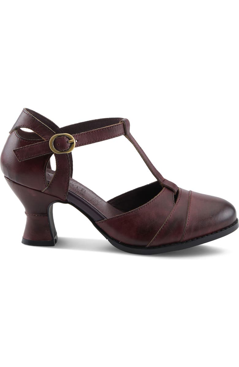 L'Artiste by Spring Step Altamira T-Strap Pump, Alternate, color, Bordeaux