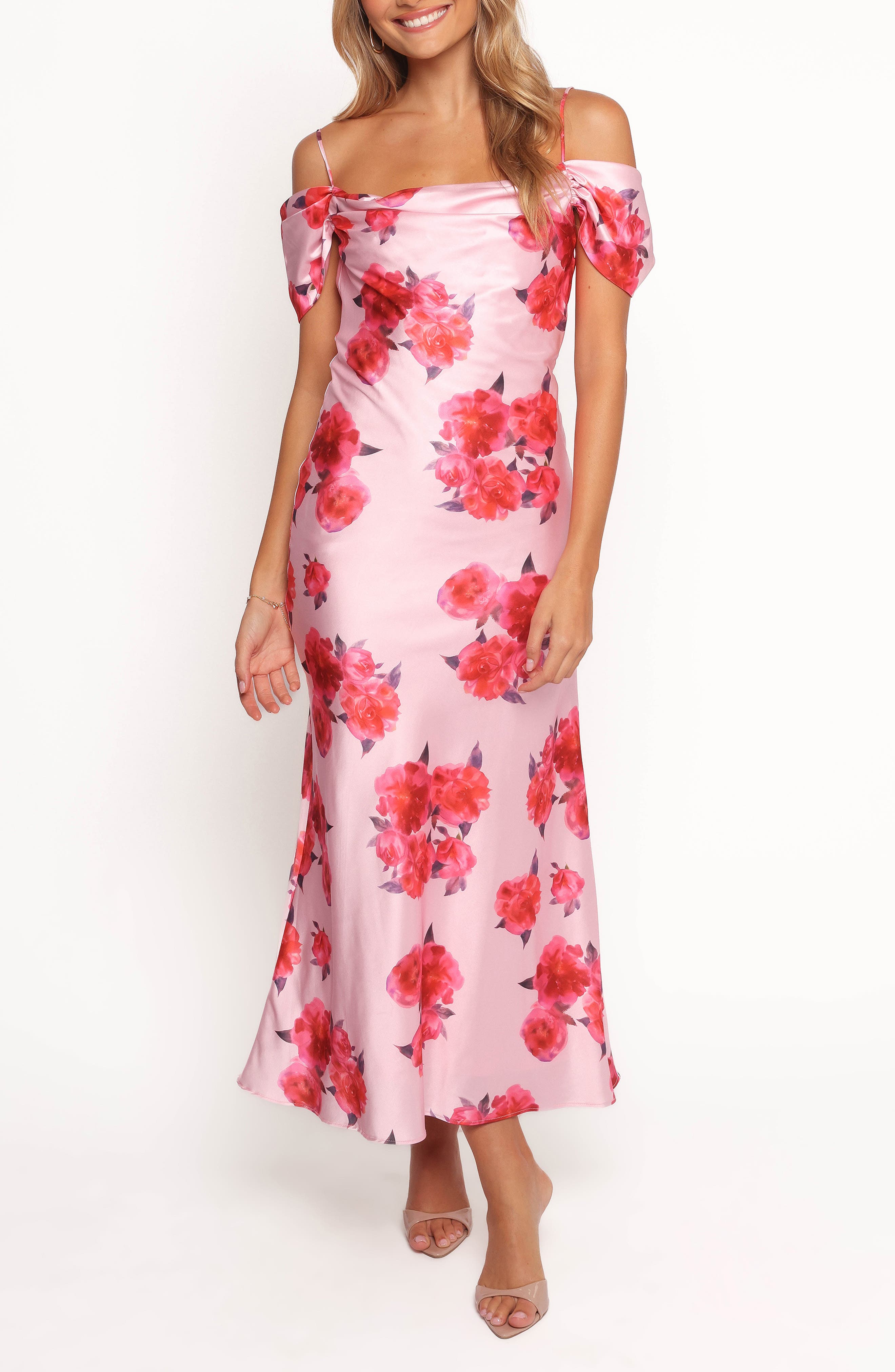 esther midi dress Esther Midi Dress - Pink Floral