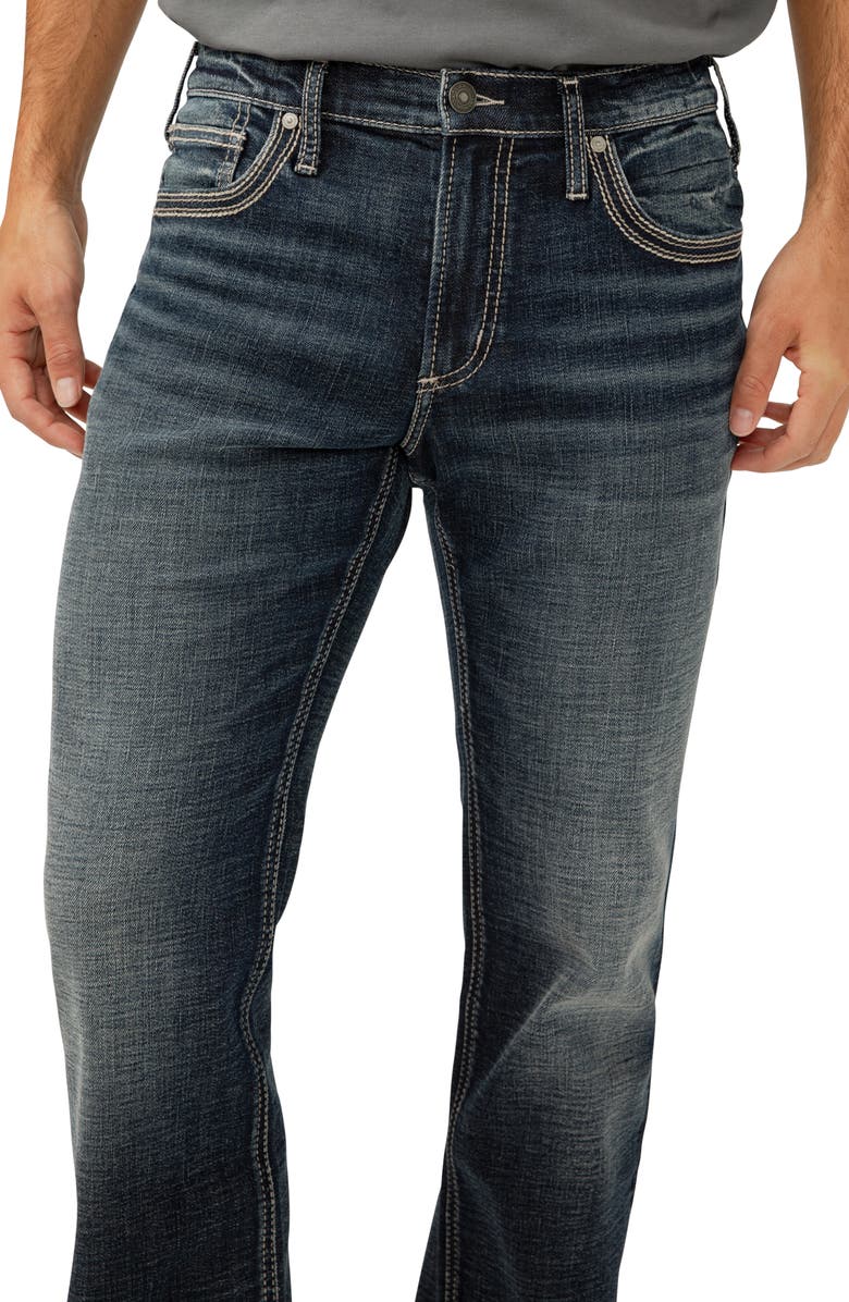 Silver Jeans Co. Jace Slim Bootcut Stretch Jeans, Alternate, color, Indigo