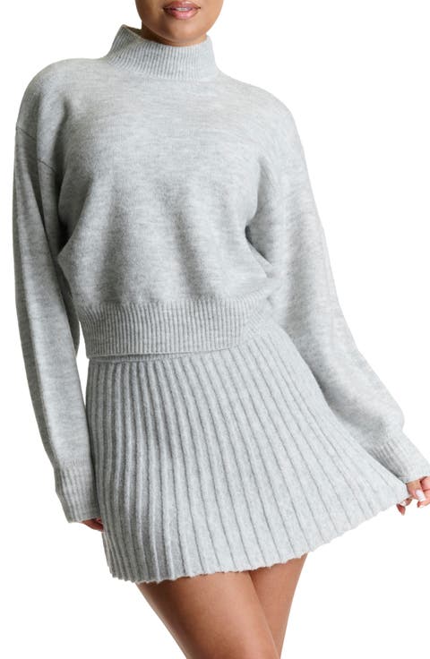 Crop Turtleneck Sweater
