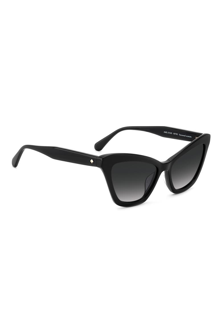 amelie 54mm gradient cat eye sunglasses, Alternate, color, BLACK/ GREY SHADED