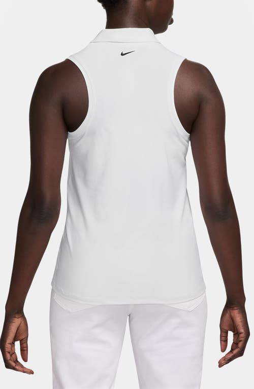 Nike Victory Dri-fit Sleeveless Polo In White