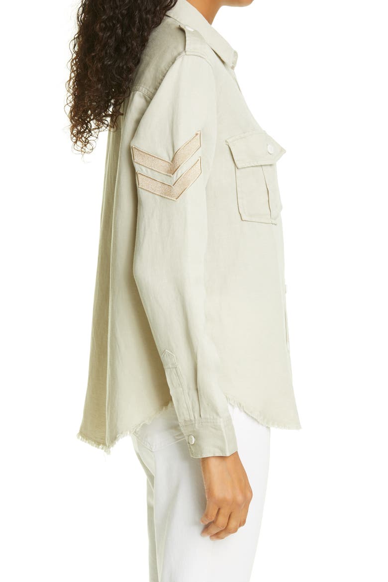 Conrad Military Jacket, Alternate, color, PISTACHIO ARROW PATCH