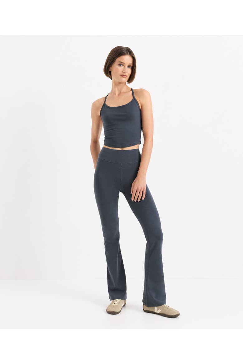 On the Go-To Contour Bootcut Legging, Alternate, color, Steel Blue