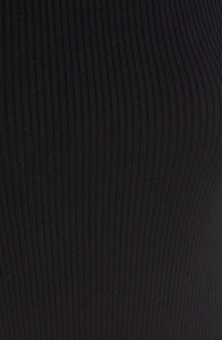 Open Edit Open Back Mock Neck Sweater Bodysuit, Alternate, color, 