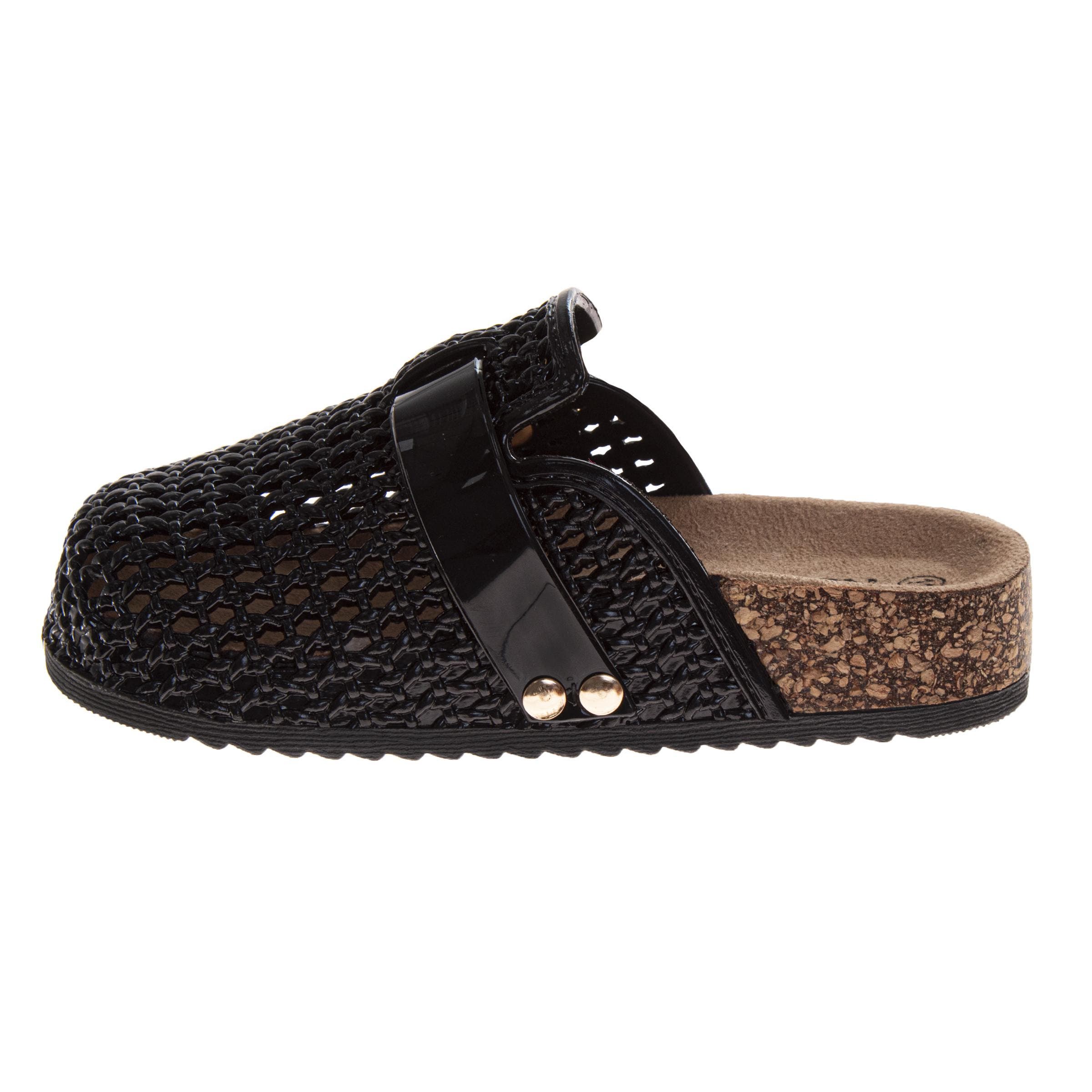 Kensie Girl Clogs Sandals, Alternate, color, Black Solid