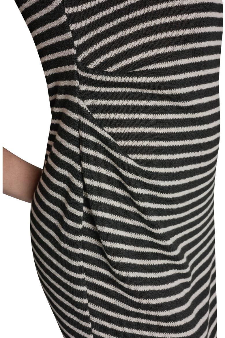 Sleeveless Body-Con Midi Dress, Alternate, color, BLACK CREAM