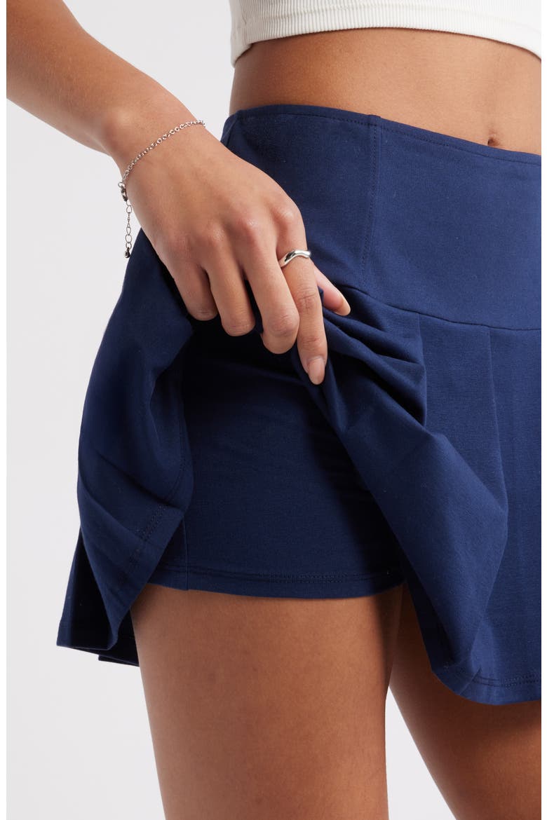 Pleated Miniskort, Alternate, color, NAVY IRIS