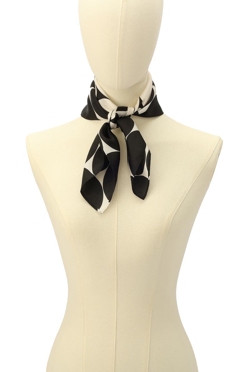 Kate Spade New York seasonless dot silk bandana, Alternate, color, 