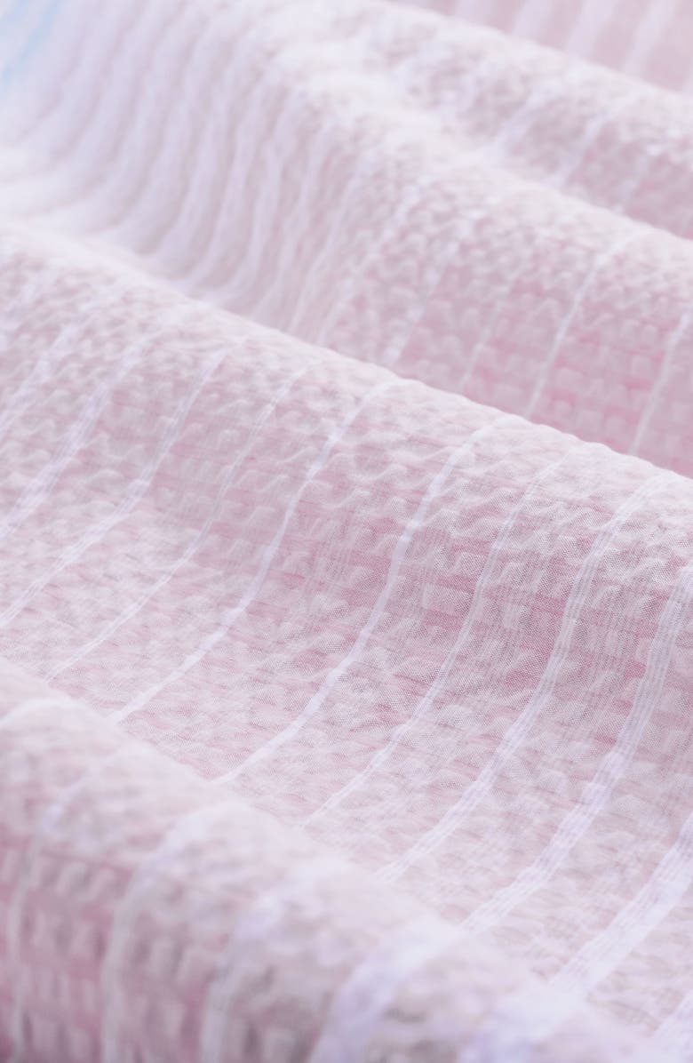 Bugatchi Julian Shaped Ombré Cotton Seersucker Button-Up Shirt, Alternate, color, Dusty Pink