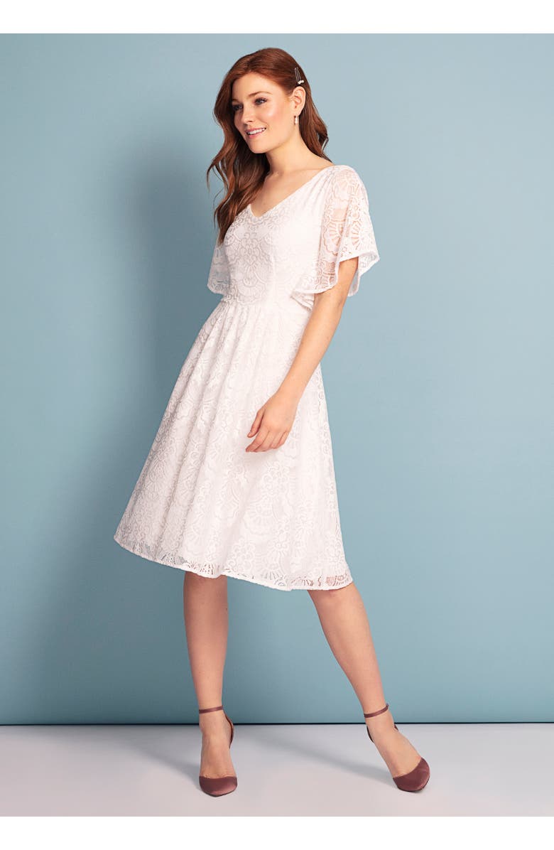 Alie Street London Beth Dress, Alternate, color, Ivory White