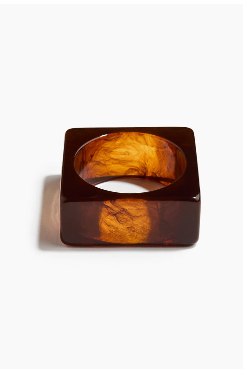 H&M Chunky bangle bracelet, Main, color, Burnt Orange/Marbled