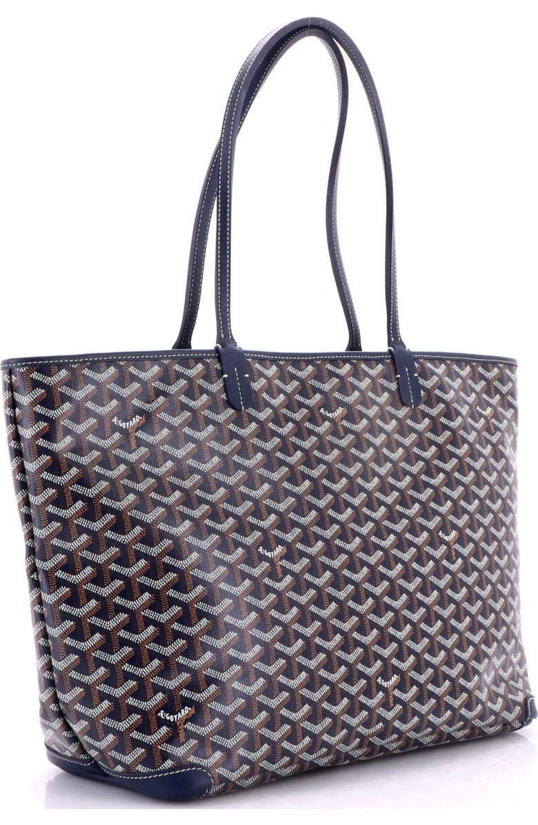 Pre-Owned Goyard Artois Tote Coated Canvas MM, Alternate, color, Blue