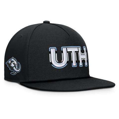 Men's Fanatics Black Utah Mammoth Authentic Pro Rink Team Code Snapback Hat