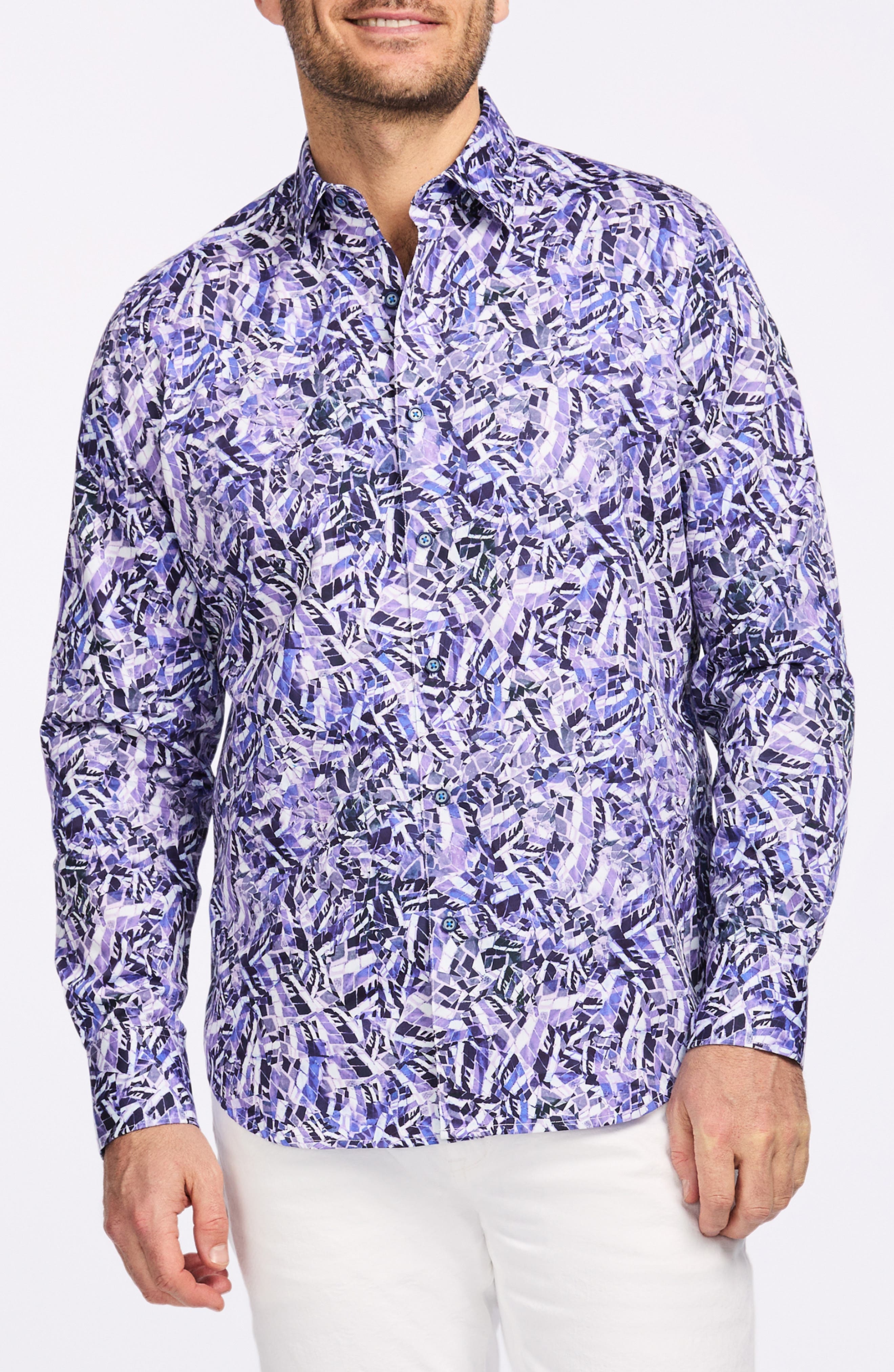 Robert Graham Gatton Cotton Button-Up Shirt