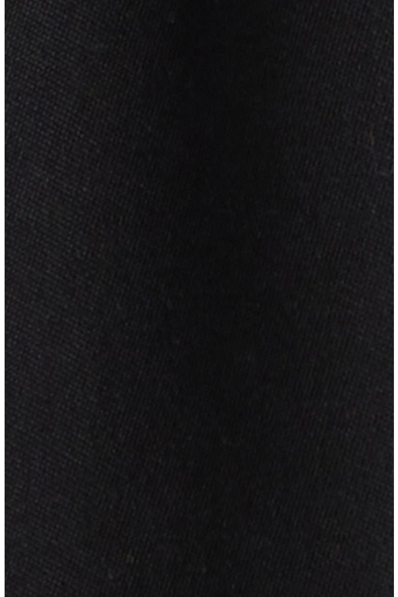 Pleated Cotton Pants, Alternate, color, BLACK
