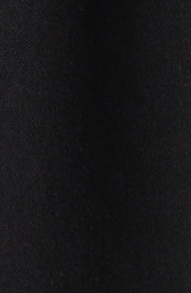 Givenchy Pleated Cotton Pants, Alternate, color, Black