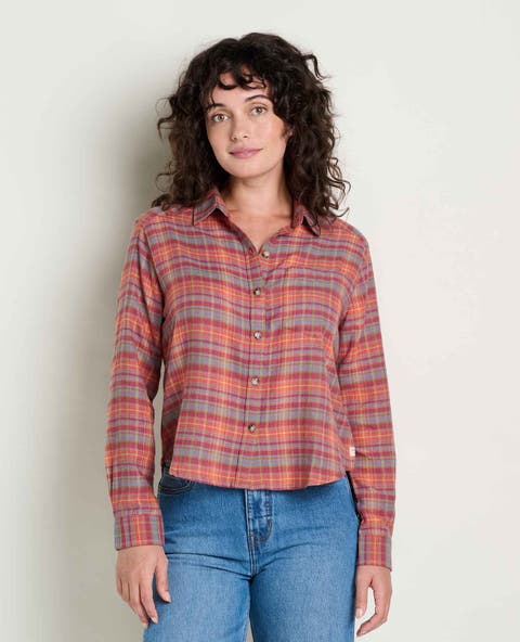 Re-Form Flannel Boxy Long Sleeve Shirt